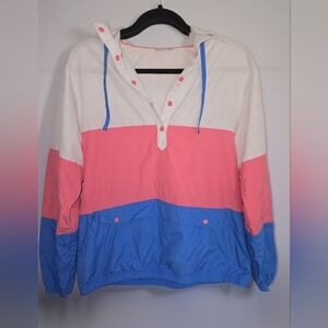 Columbia Colorblock Windbreaker Pullover Jacket Women’s Medium